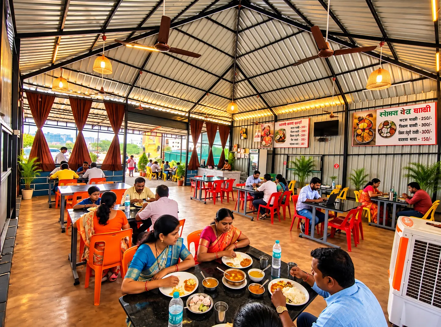 Families dining together at Hotel Bagayatdar